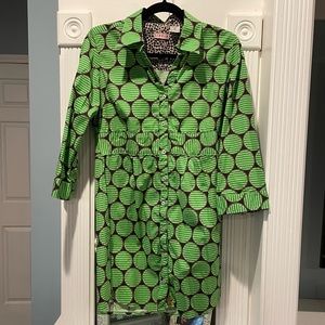 Collared, polka dot dress